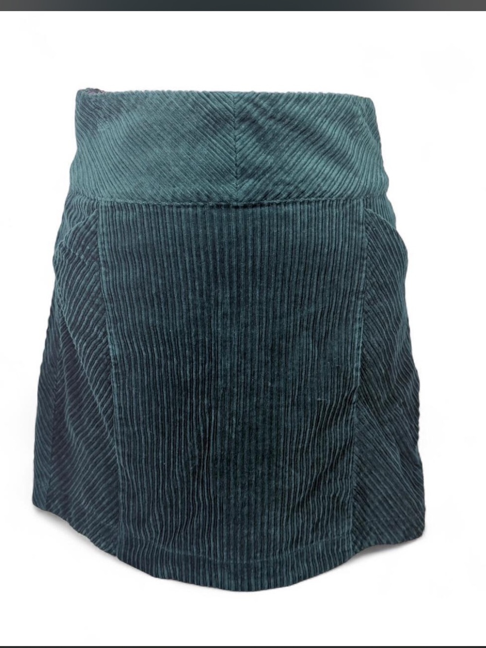 Maeve Anthropologie Forest Green Corduroy Mini Skirt